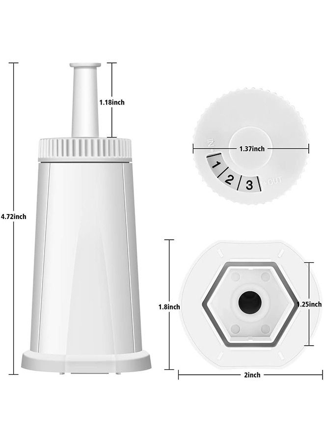 2 Pack Replacement Water Filter Compatible with Breville Sage Claro Swiss For Oracle Barista Bambino Espresso Coffee Machine