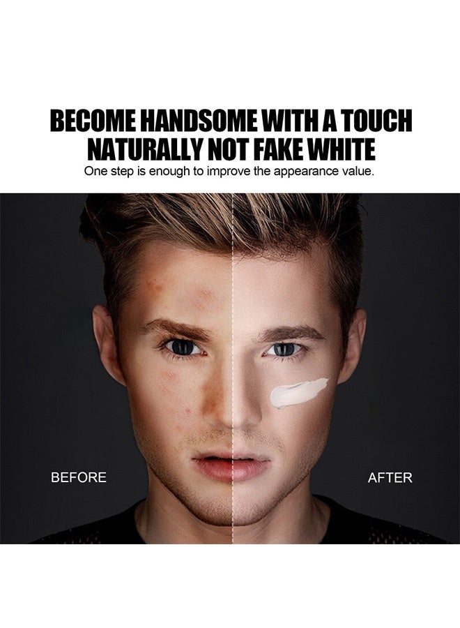 East Moon Men Makeup Cream, Concealer And Brighten Skin,Natural And Refreshing,Waterproof and Sweatproof,Suitable For Use During Makeup 50g - Image 4