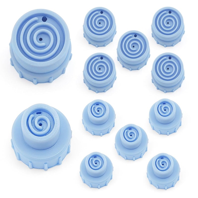 Elitzia Face Care Skin Beauty Set Spare Parts Water Scrub Silicone Tips 12 pcs Small and Large Vortex