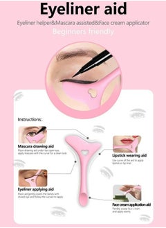 Prime by javaudan Eyeliner Stencils Wing Tips Silicone Eyeliner Aid Marscara Drawing Aid Lipstick Wearing Aid Face Cream Mask Applicator Easy Makeup Tool  - Image 2