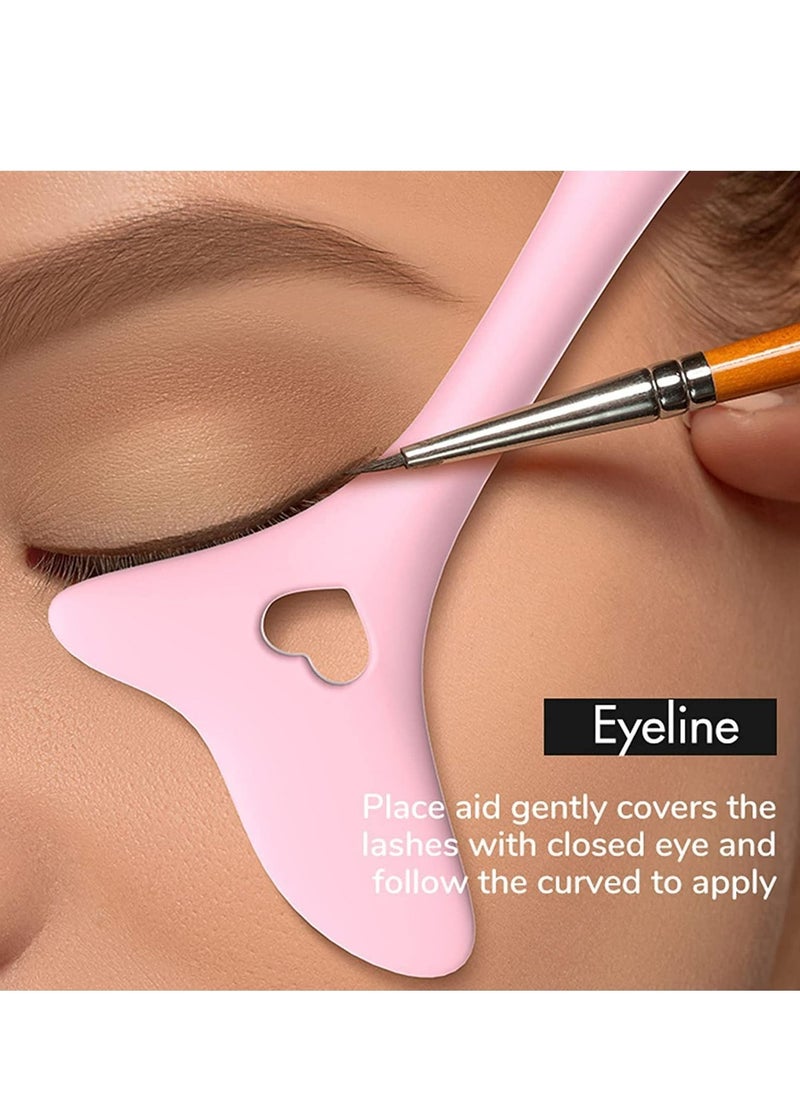 Prime by javaudan Eyeliner Stencils Wing Tips Silicone Eyeliner Aid Marscara Drawing Aid Lipstick Wearing Aid Face Cream Mask Applicator Easy Makeup Tool  - Image 3