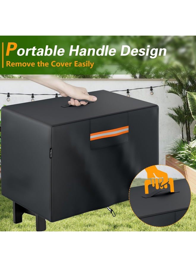 EVRBUL Portable Charcoal Grill Cover Compatible with Royal Gourmet CD1519, Tabletop Charcoal Grill Cover Fits for Outdoor Charcoal Camping and Picnic Grill,28 * 19 * 19 in - Image 5