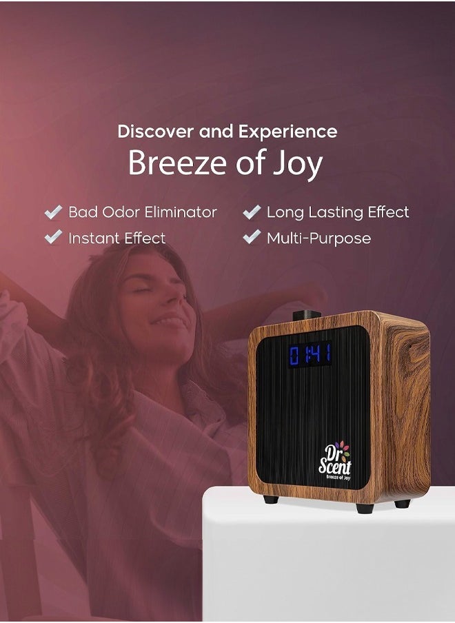 Dr Scent - Dr Scent Breeze of Joy Essential Oil Diffuser Fragrance Machine Large (Wood) - Image 1