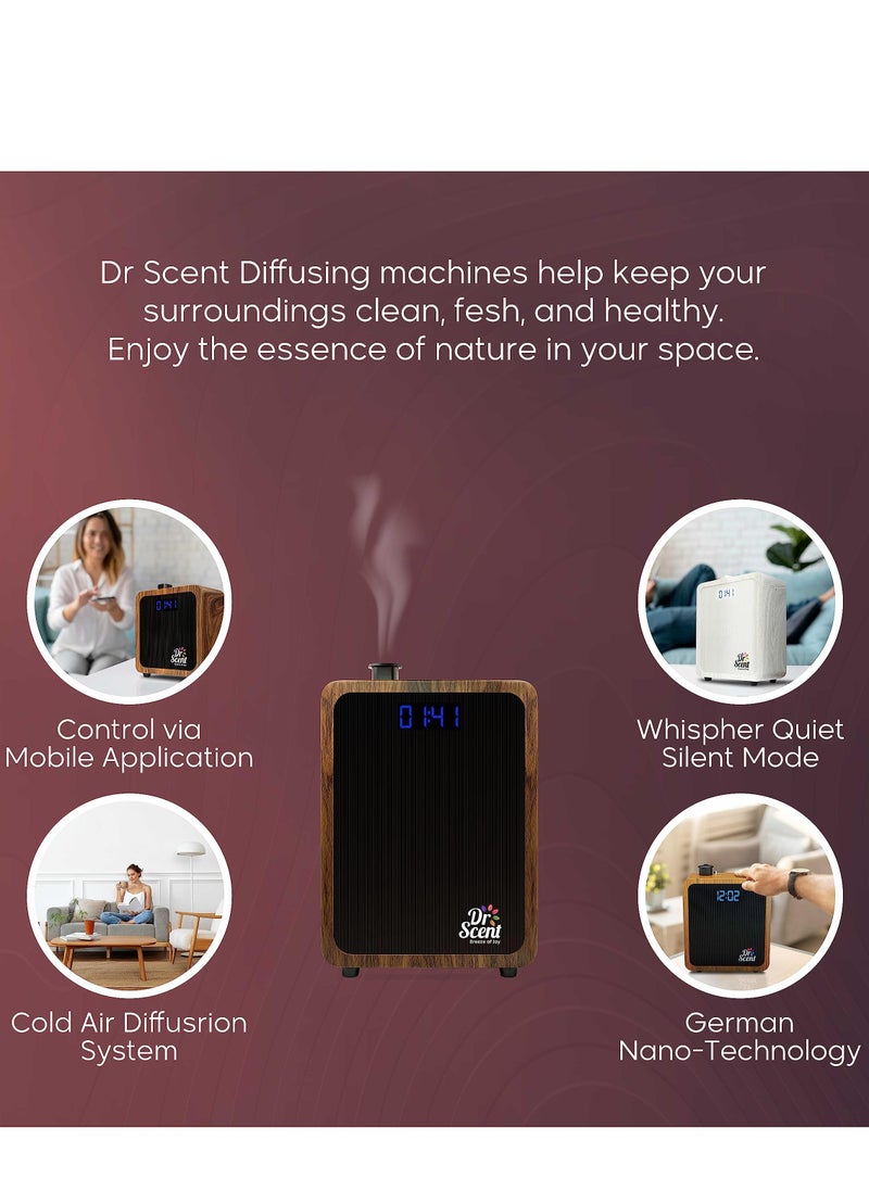 Dr Scent - Dr Scent Breeze of Joy Essential Oil Diffuser Fragrance Machine Large (Wood) - Image 1