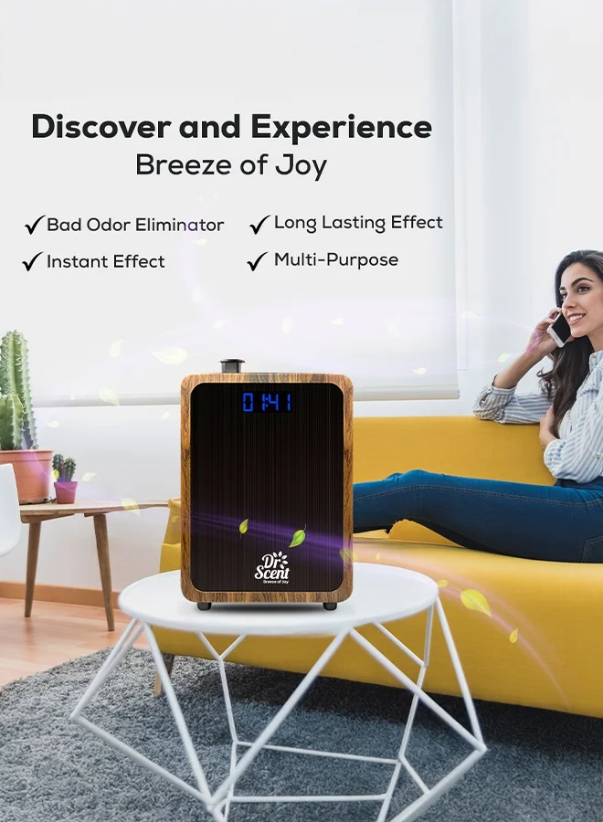 Dr Scent Dr Scent Breeze of Joy Essential Oil Diffuser Fragrance Machine Large (Wood)