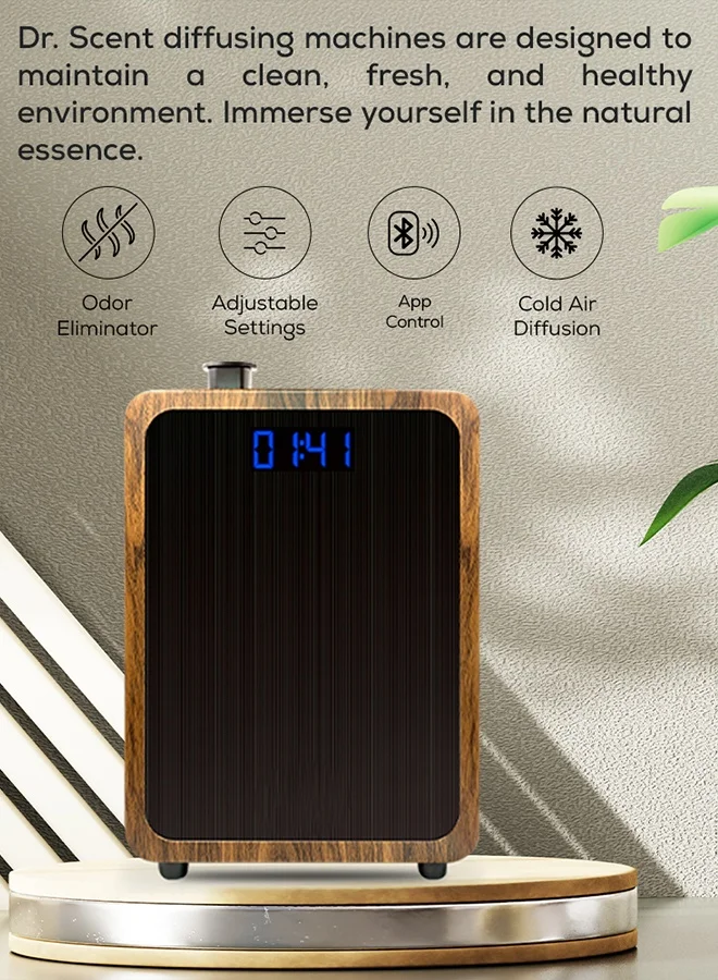 Dr Scent Dr Scent Breeze of Joy Essential Oil Diffuser Fragrance Machine Large (Wood)