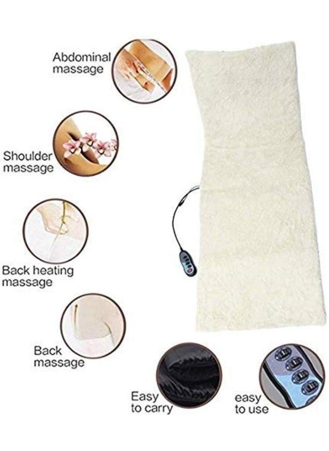 SHREVI IMPEX SHREVI IMPEX Full Body Massager Bed Mattress At Home Adjustable Remote Controller Vibration Heat Massage Bed Mattress Sofa Mat Cushion Smart Massager Bed Super Soft Surface (White) (Medium)  - Image 5