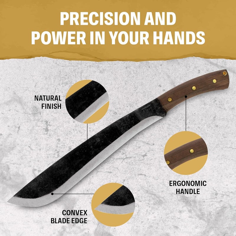 Condor Tool & Knife Survival Machete with Walnut Handle - Image 4