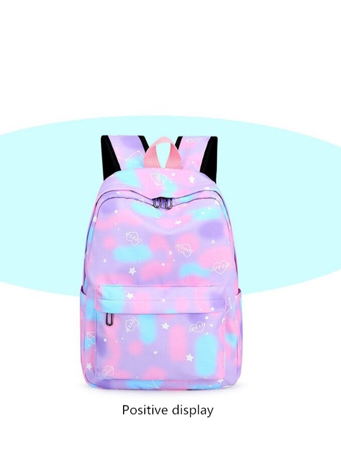 Generic - 3 Pcs School Bags Backpack Set with  for Kids, Large Capacity Student Bookbag, Includes Backpack, Lunch Bag and Pencil Case, School Supplies for Boys Girls Teens - Image 1