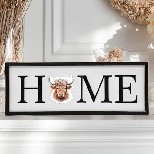 nuvagiki Interchangeable Seasonal Home Sign with 12 Icons, Farmhouse Wooden Table Decor, Rustic Tiered Tray Decorations for Holidays, Spring Summer Fall Christmas Home Decor - Image 4