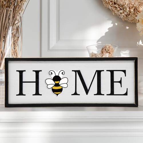 nuvagiki Interchangeable Seasonal Home Sign with 12 Icons, Farmhouse Wooden Table Decor, Rustic Tiered Tray Decorations for Holidays, Spring Summer Fall Christmas Home Decor - Image 2