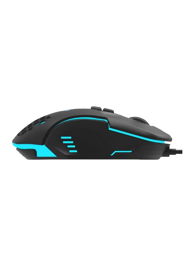 AULA AULA F809 Wired Gaming Mouse - 3200 DPI - LED Lighting with 1.5m Cable - Compatible with Multiple Systems - Black  - Image 3