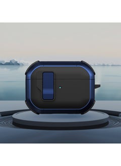 Suitable For Apple Airpods4 Generation Earphone Case Magnetic Suction Automatic Switch Airpods Pro2 Drop-resistant Creative Soft Case-Color:Black Blue-Applicable Models:Airpods 4