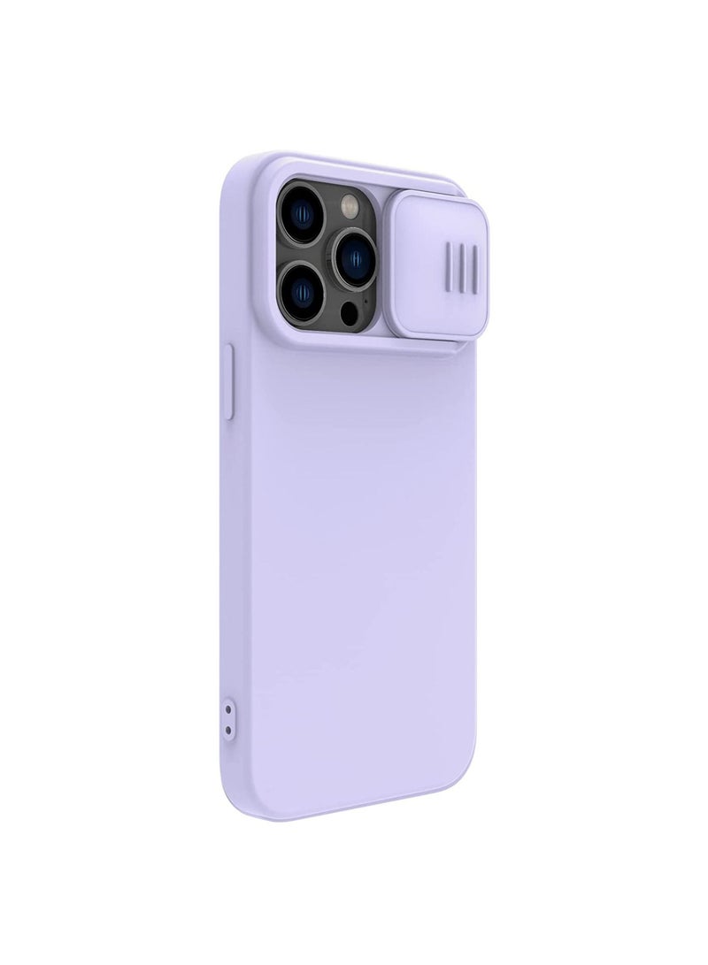 Nillkin CamShield Silky Silicone Case For iphone 14 Pro - Purple  - Image 4