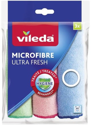 Vileda Microfibre Ultra Fresh Cloths, Anti-Bacterial, All-Purpose Cloth,30 X 30 Cm, Multipack 3 Pcs - pzsku/Z3C85855FCE15B93ED7FDZ/45/_/1729154547/58612403-791c-4b15-8d20-c6764673ff5b