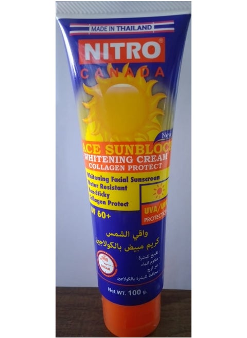 Face Sunblock Whitening Cream Protect UV 60+ 100ml