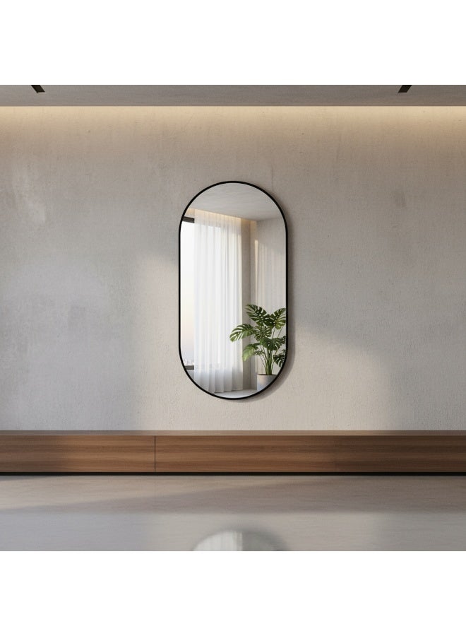 بيتي مراية جدارية بيضاوي مقاس ( 140*70 ) سم - Image 1