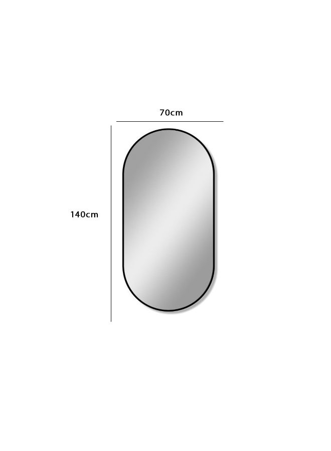بيتي مراية جدارية بيضاوي مقاس ( 140*70 ) سم - Image 2