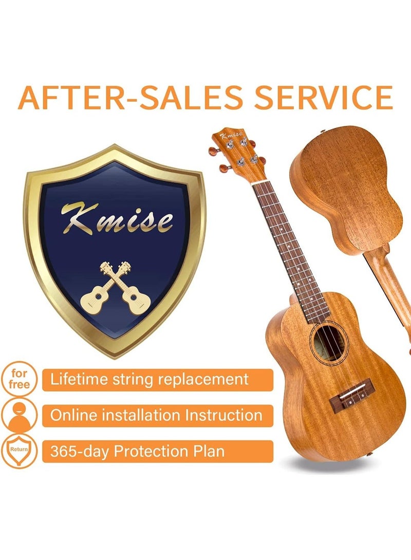 Kmise Professional Ukulele for Adult Beginner, Free Online Lesson 23 inch Concert Mahogany Ukelele with Kids Ukele Bundle Starter Kit Gig Bag Case, Strap, Tuner, Nylon Strings, Book, Uke Gift Choice - Image 5
