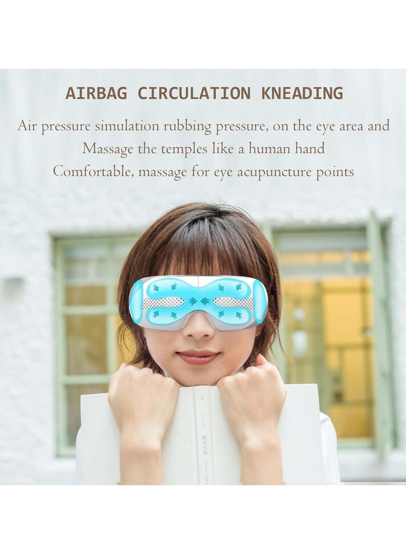 FIPKA Eye Massager with Heat and Visible Window, Electric Eye Massage Mask - Image 3