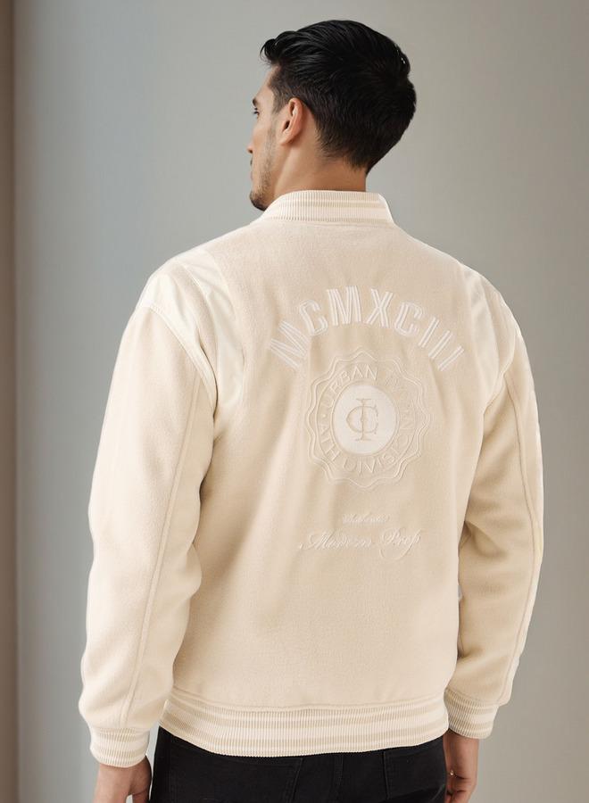 Iconic Men Regular Fit Mandarin Collar Bomber Jacket - Image 1