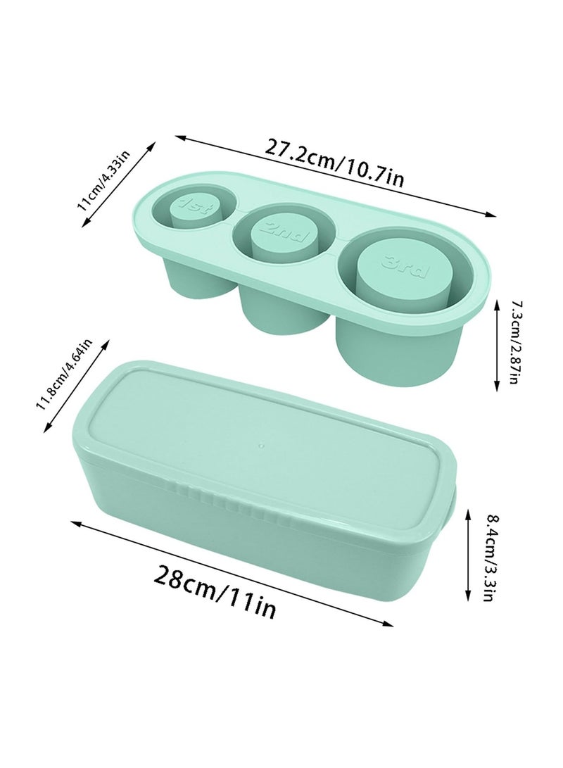SYOSI Ice Cube Tray Molds for Cups, Silicone Ice Cube Maker With Lid, for Making 3 Hollow Cylinder Ice Cube Molds, for 30-40 Oz Cups for Chilling Cocktails, Whiskey, Drinks, Coffee - Image 3