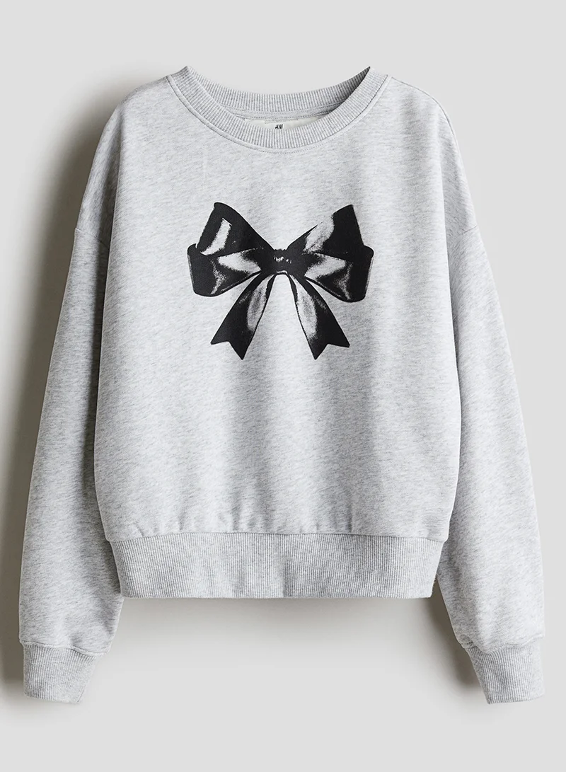H&M Motif-Detail Sweatshirt