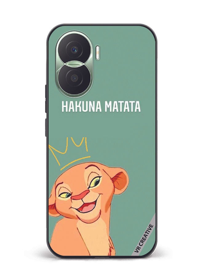 VR CREATIVE Protective Case Cover For Honor Play7T Pro Hakuna Matata Design Multicolour - Image 1