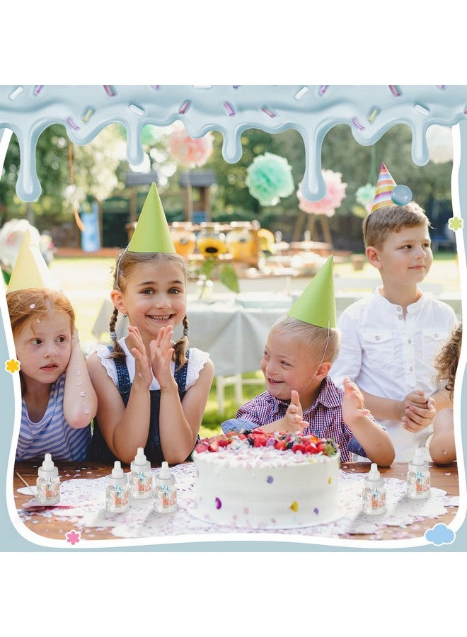 Tessco 72 Pcs 3.5 Inch Baby Bottle Shower Favor Mini Plastic Candy Bottle Clear Plastic Baby Bottles For Baby Shower Mini Baby Bottle Feeding Bottle Candy Box For Baby Shower Supplies Gift (White) - Image 2