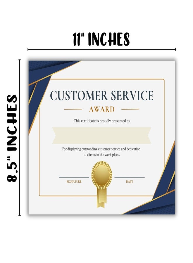 Lashicorn Customer Service Award 30pk 8.5x11” Work Office Employee Recognition Certificate of Achievement Sales Best Excellent VPN Appreciation Funny - Image 4