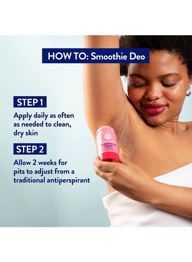Megababe مزيل العرق اليومي - مزيل العرق السلس مع جوز الهند وإنزيمات الفاكهة | حماية من الروائح لمدة 72 ساعة | خالي من الألمنيوم، طبيعي بالكامل | خالي من البارابين، الكبريتات والفثالات | 2.6 أونصة - Image 4