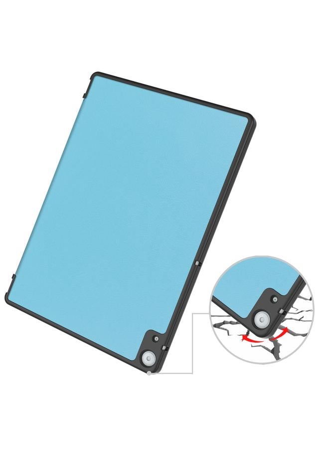 S-TOP Case For Docomo dtab D-51C Custer Texture 3-Fold Holder Leather Tablet Case - Image 5