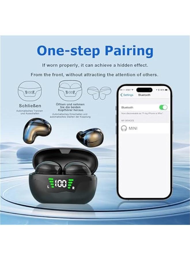 Generic - Wireless Mini Small Invisible Earbuds Hidden for Work Bluetooth Micro Tiny Smallest Earbuds for Small Ears Bluetooth Invisible Small Ear Buds Discreet Low Profile Spy Earpiece - Image 1