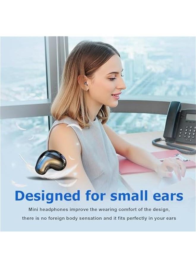 Generic - Wireless Mini Small Invisible Earbuds Hidden for Work Bluetooth Micro Tiny Smallest Earbuds for Small Ears Bluetooth Invisible Small Ear Buds Discreet Low Profile Spy Earpiece - Image 1