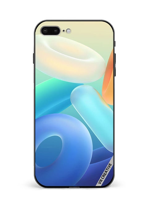 Protective Case Cover For Apple iPhone 7 Plus/8 Plus Rings Design Multicolour
