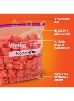 Hefty Hefty Slider Storage Bags, Gallon Size, 66 Count  - Image 5