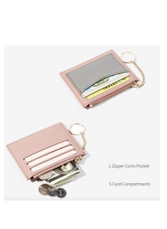 SYOSI Small Purses for Women, Blocking Wallet Large Capacity, Short Mini Wallet Card Holder, Short Leather Wallet Purse with Zipper Pocket, Womens Purse with Card Slots  - Image 5