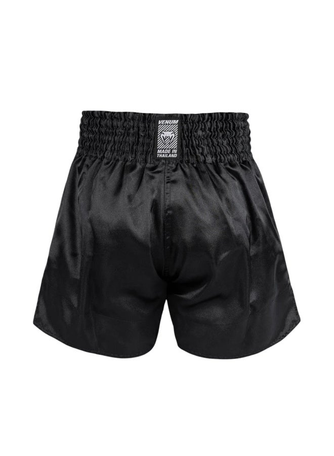 VENUM CLASSIC EVO MUAY THAI SHORTS BLACK/WHITE - Image 3