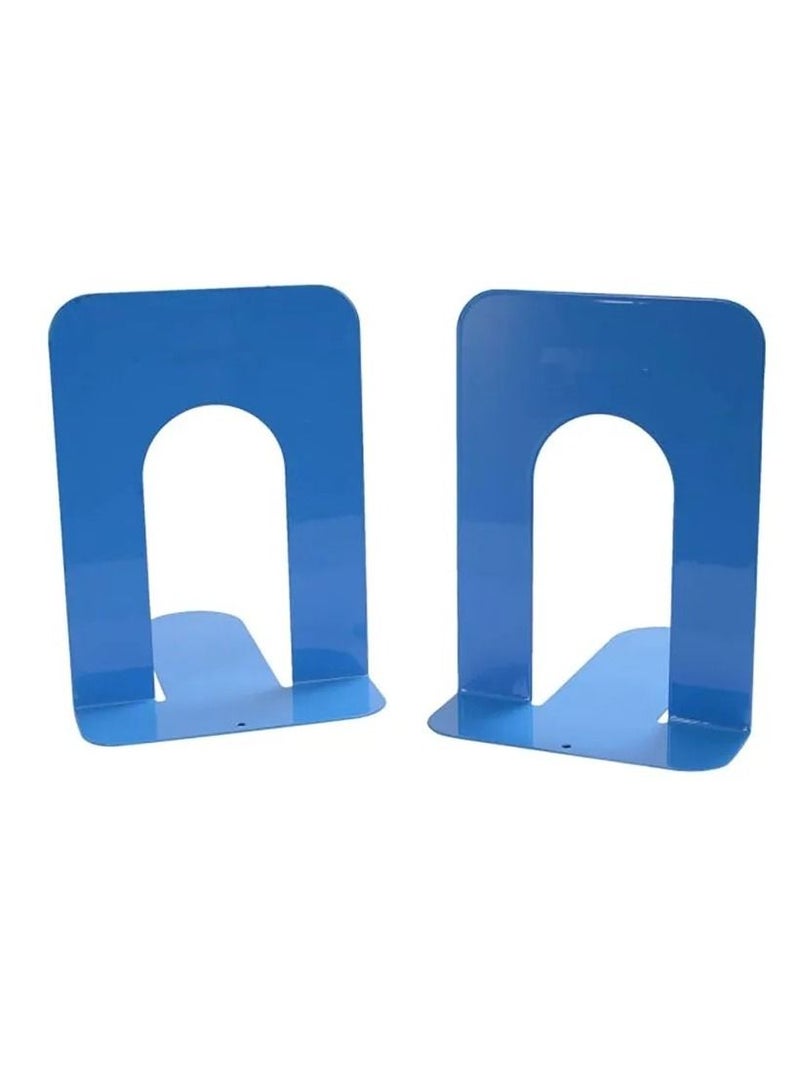 Deli حامل كتب معدني 6 قطع باللون الأزرق بحجم 6.5 بوصة - Image 2