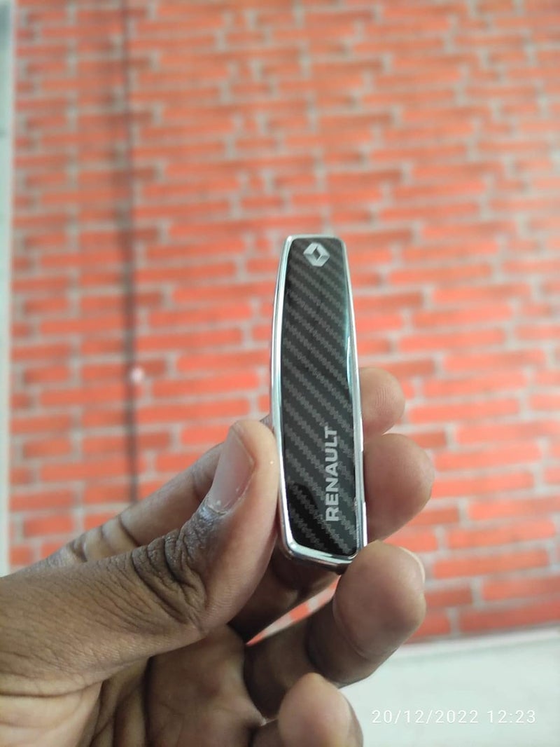 BIG FLAG BIGFLAG 3D Gel Coated Car Door Guard - Carbon Fiber Universal for Specific Brand (Pack of 4) (3DDGCFVAR) (RENALT) - Image 2