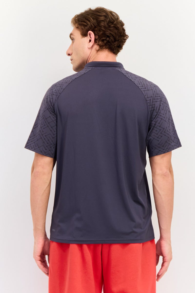 PUMA Men Sportswear Fit Brand Logo Training Polo Shirt, Dark Grey - Image 4