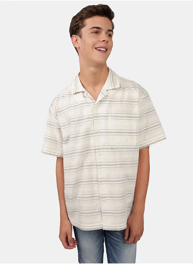 American Eagle Striped Regular Fit Shirt