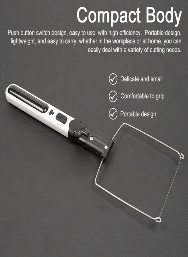 Portable Cordless Foam Cutter Hot Wire Foam Cutter Pen Styrofoam Cutting Tools Kit Electronic Soldering Kit Multifunctional Engraving Pen 5 Seconds Heating-Up with LED Light - Image 3