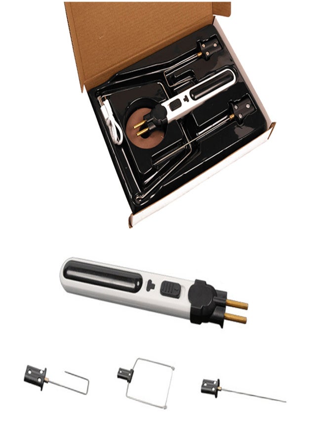 Portable Cordless Foam Cutter Hot Wire Foam Cutter Pen Styrofoam Cutting Tools Kit Electronic Soldering Kit Multifunctional Engraving Pen 5 Seconds Heating-Up with LED Light - Image 1
