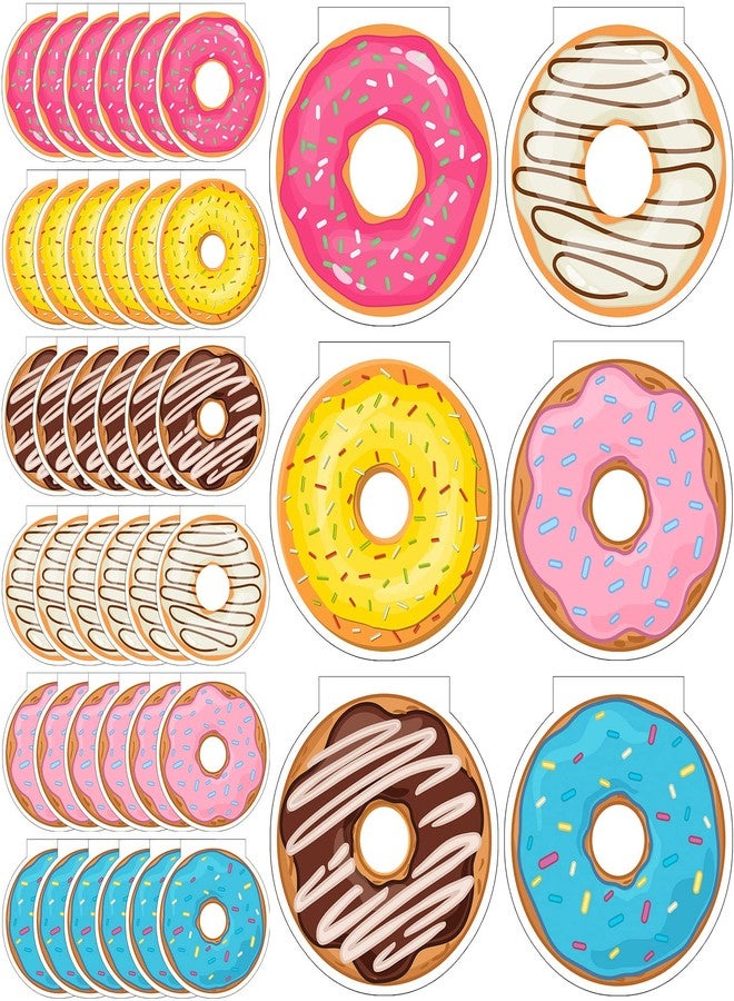 Chinco 48 Pack Donut Mini Notebook Bulk for Donut Party Favors Kawaii Cute Sweet Notepads for Gift Memo Pad Bag, Birthday Supplies, School Reward Gift, Goodie Bag Stuffers 3.14 x 3.14 Inch - Image 1