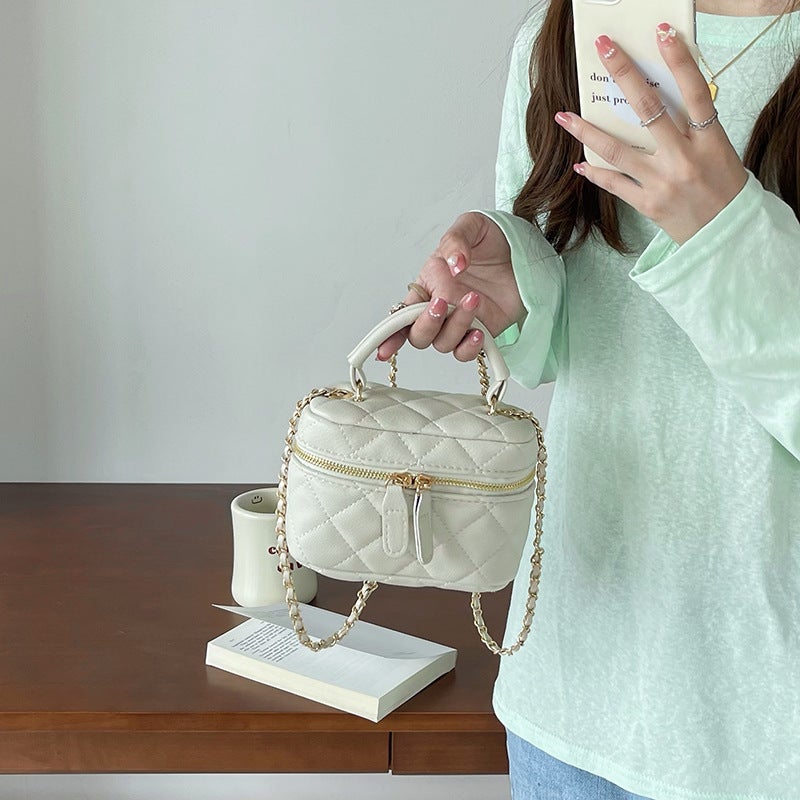 Large Mini Bag Rhomboid Small Fragrant Style 2025 Spring Hand-Held Chain All-Match Shoulder Crossbody Bag
