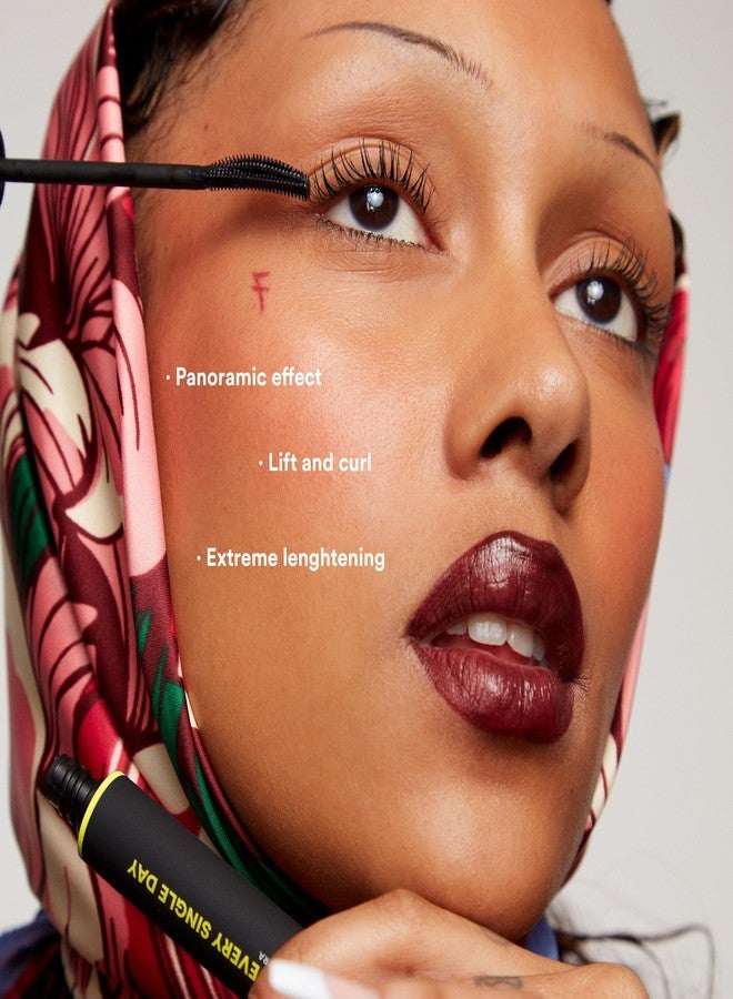 3INA Makeup - The Every Single Day Mascara - Black Mascara Long Eyelashes - Volume Length Curve Mascara - Hourglass Brush Mascara for Sensitive Eyes - Vegan - Cruelty Free - Image 2