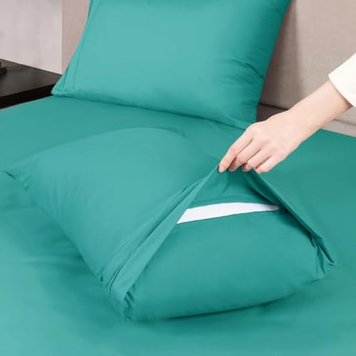 Mejoroom Bed Sheets Set,Extra Soft Luxury King Size Sheets with 15-inch Deep Pocket,Premium Bedding Collection - Soft, Breathable, Wrinkle & Fade Resistant - 4 Piece (King,Teal) - Image 4