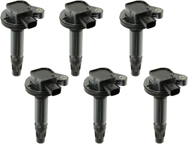 TRQ Direct Ignition Coil Set of 6 for Ford Fusion, Flex, Edge, Taurus, Lincoln MKS, MKT - Image 3