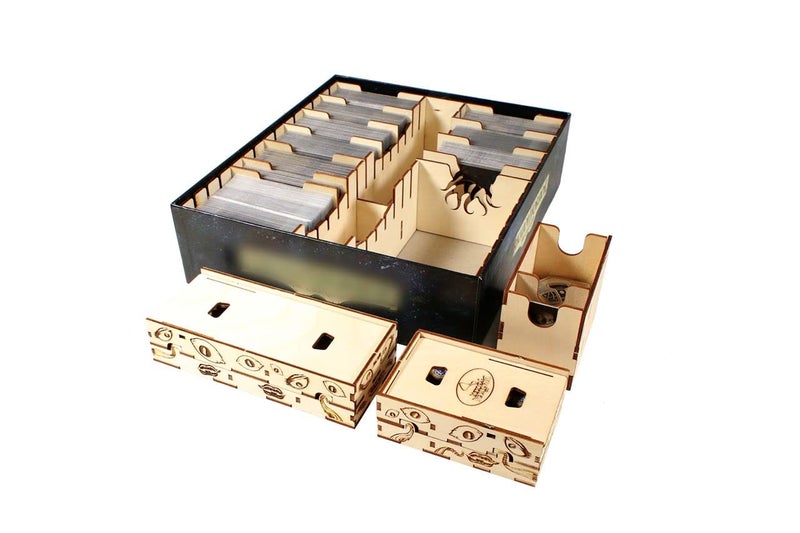 The Broken Token Game Organizer Arkham Horror The Card Game Revised Core Set Compatible Organizer Wooden Storage Box for Tabletop Games - Image 2
